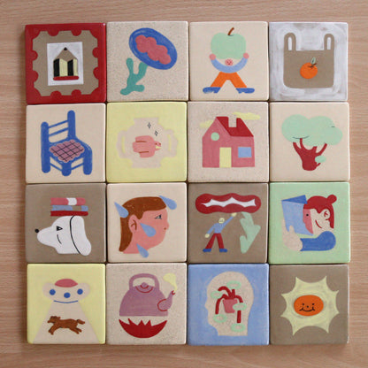 Azulejos ilustrados x Esteban Plazibat